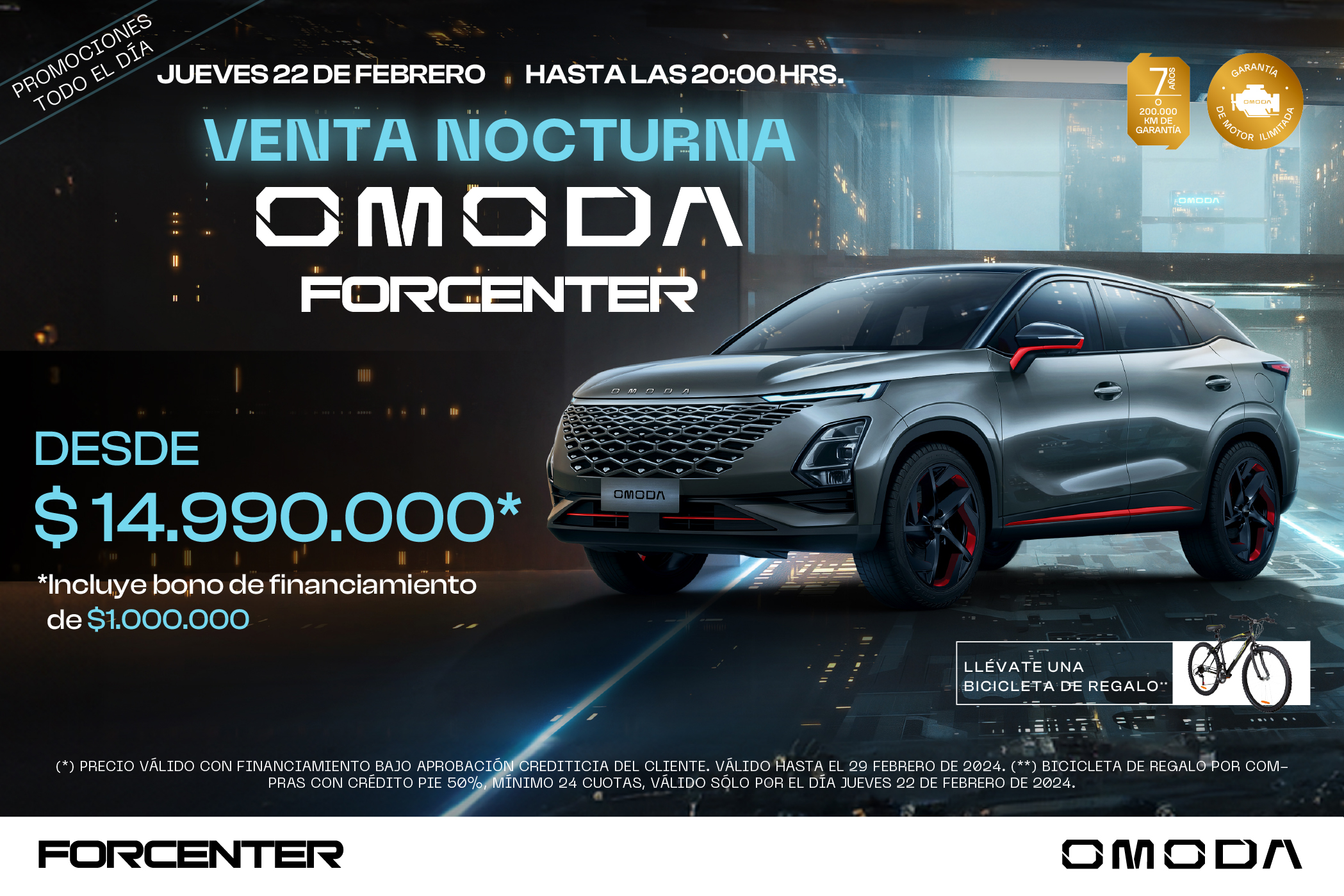 Venta Nocturna OMODA