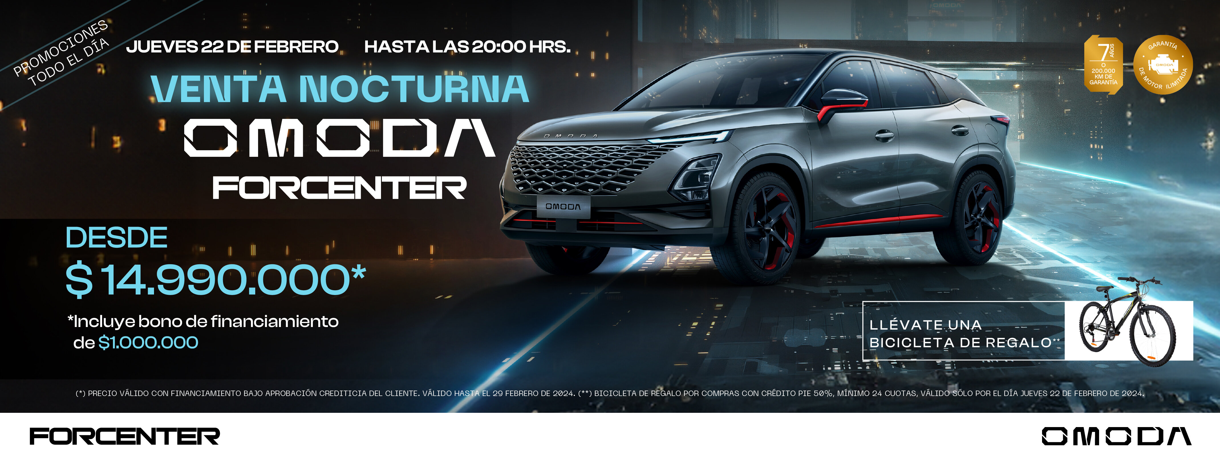 Venta Nocturna OMODA